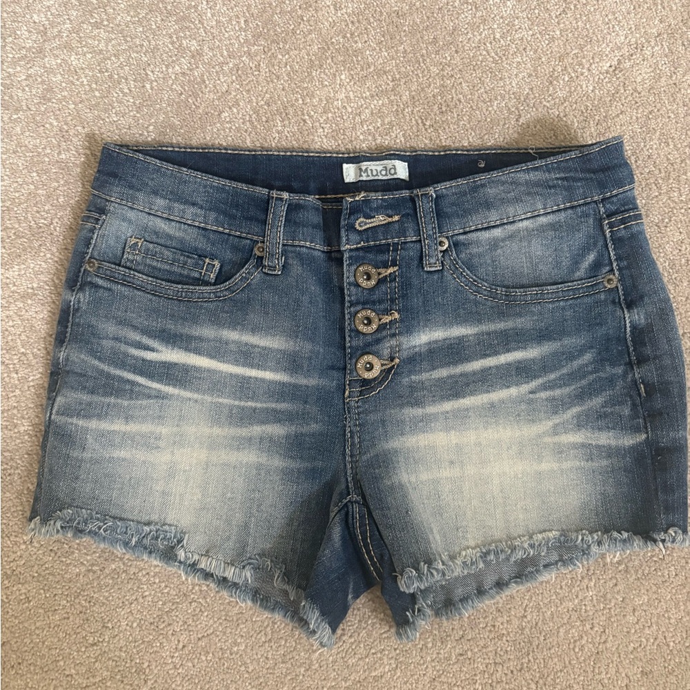 Mudd Women's Blue Denim Shorts size 7